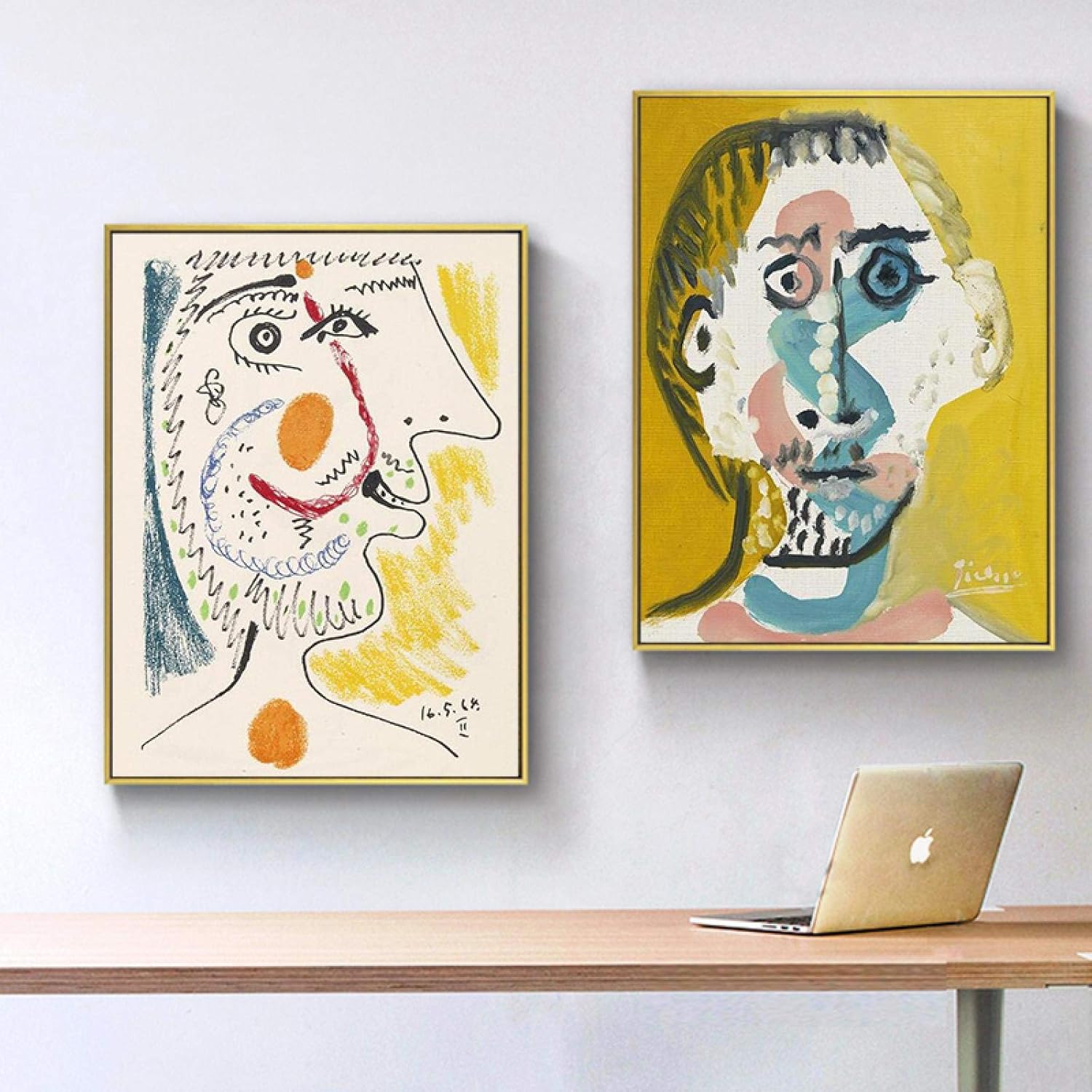 ピカソのリトグラフで、ピアノ教師です。額93センチ✖︎74、絵65センチ